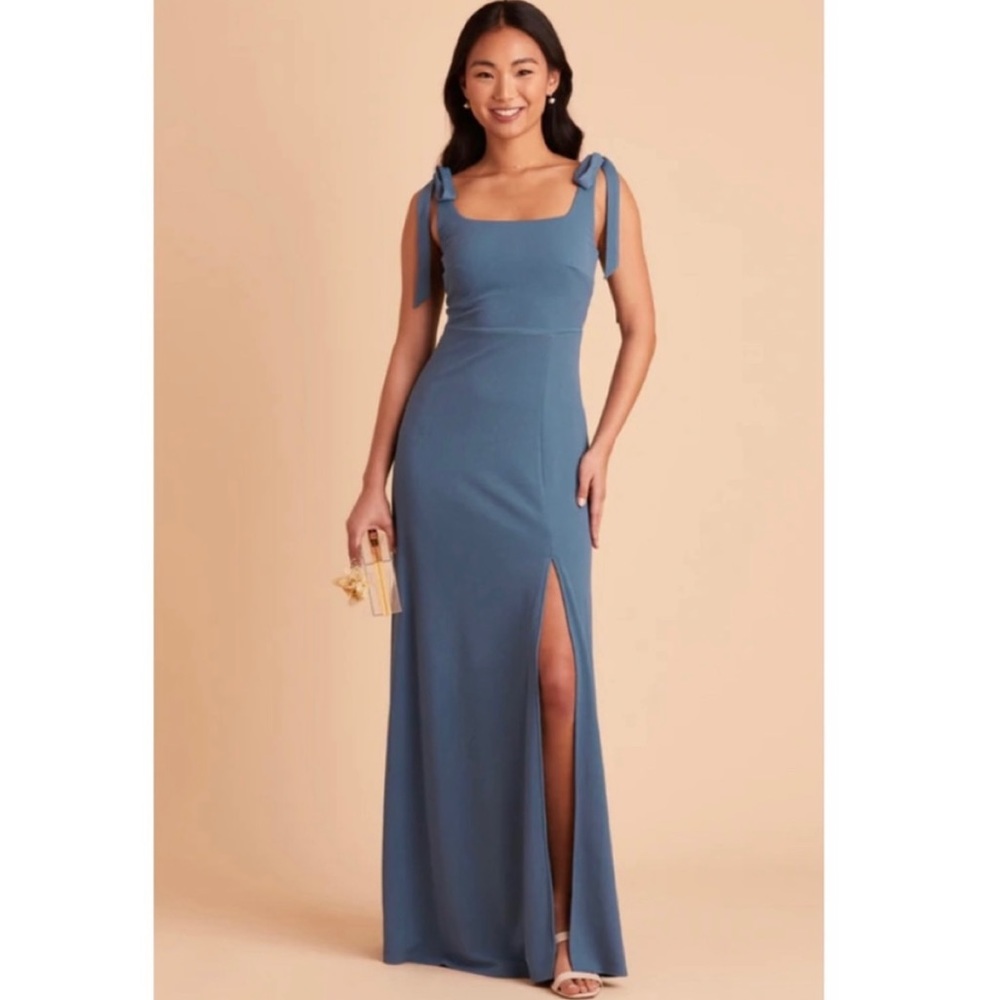 BIRDY GREY Petite Alex Convertible Bridesmaid Dress in Crepe Twilight